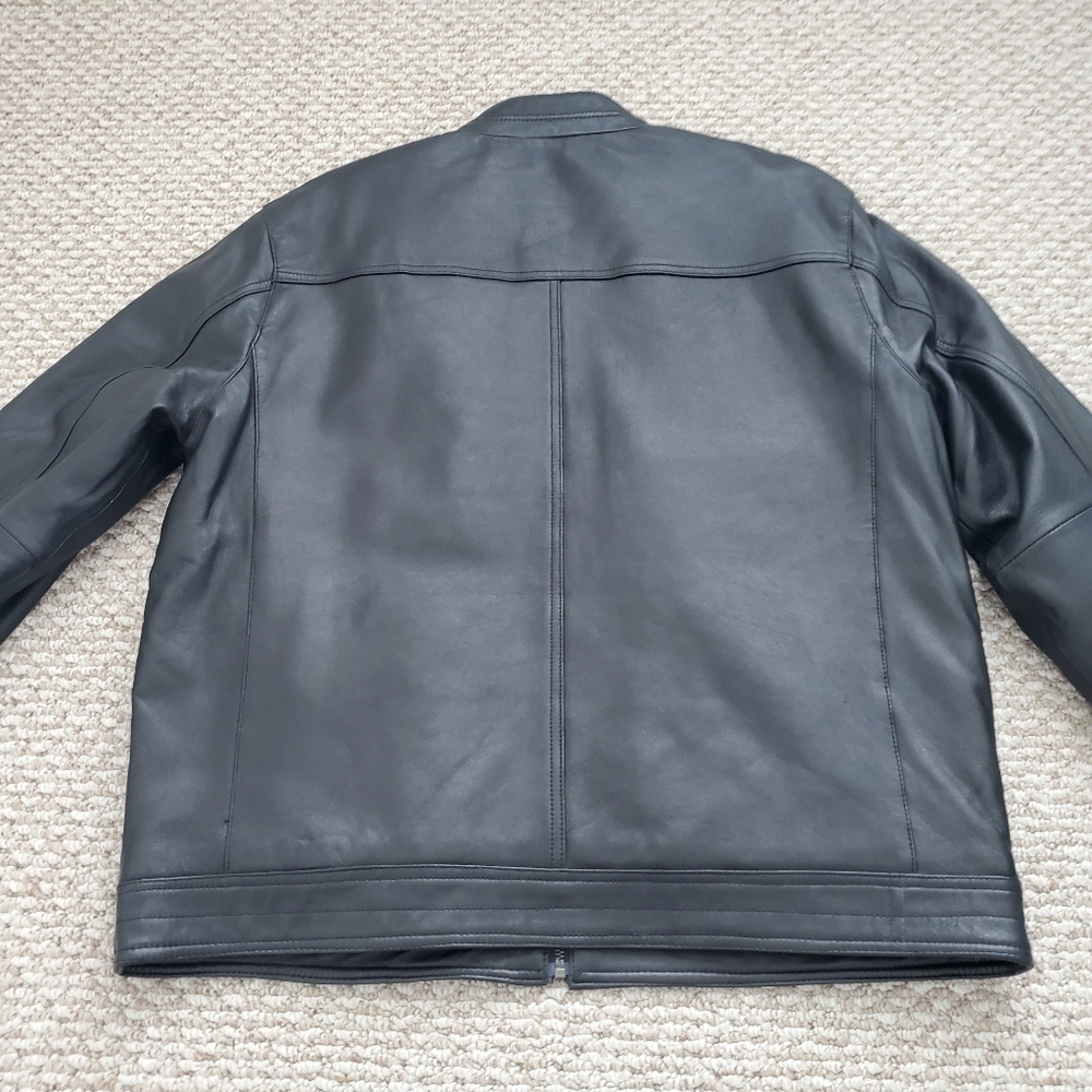 Leather Jacket Boston Harbour View 4